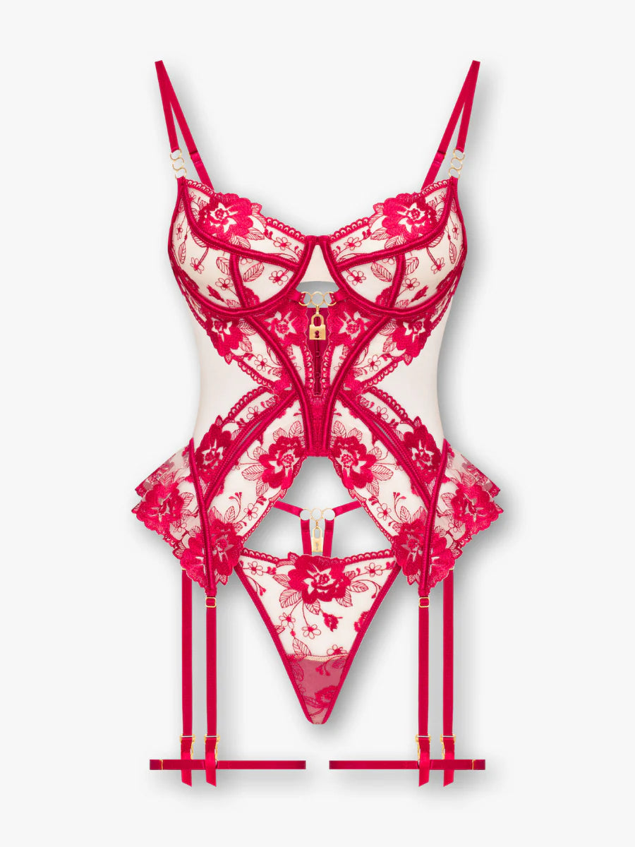 Celeste - Büstiyerli Jartiyer Takım FUGU.TR